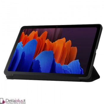 Smart soft dirbtinės odos dėklas - juodas (Samsung Tab S7 (T870/T875)/Tab S8 (SM-X706) Smart soft dirbtinės odos dėklas - juodas (Samsung Tab S7 (T870/T875)/Tab S8 (SM-X706)